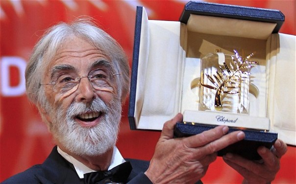 Michael Haneke et sa Palme d'or pour son film Amour